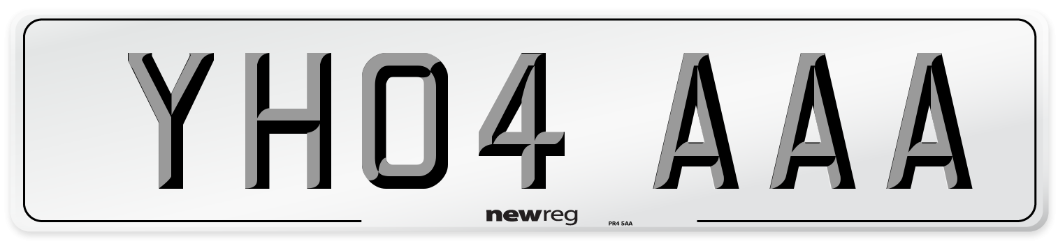 YH04 AAA Number Plate from New Reg